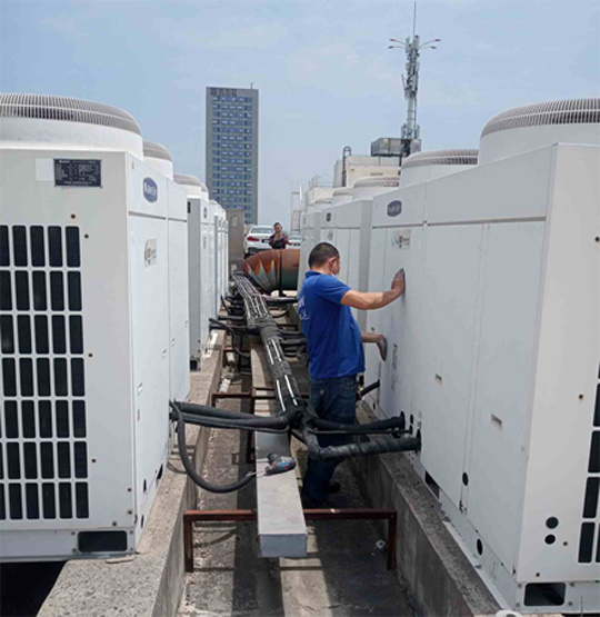 尉氏中央空调制热和不制冷系统维修方法